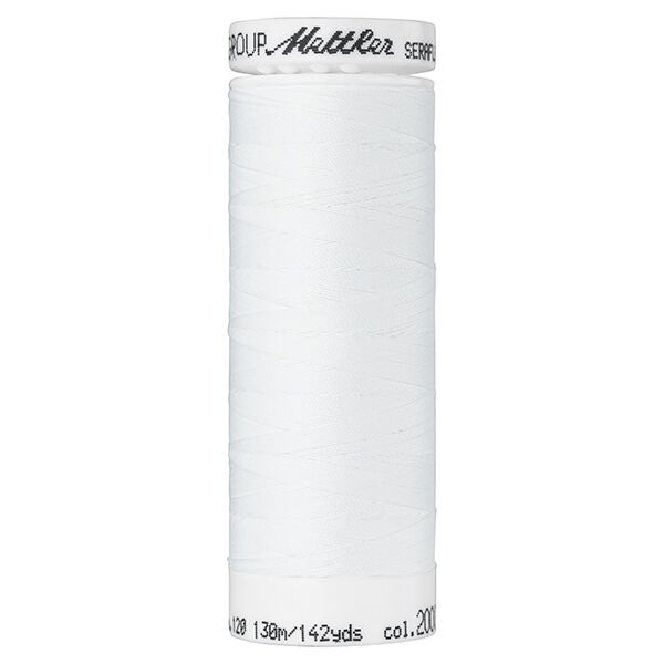 Seraflex naaigaren voor elastische naden (2000) | 130 m | Mettler – wit,  image number 1