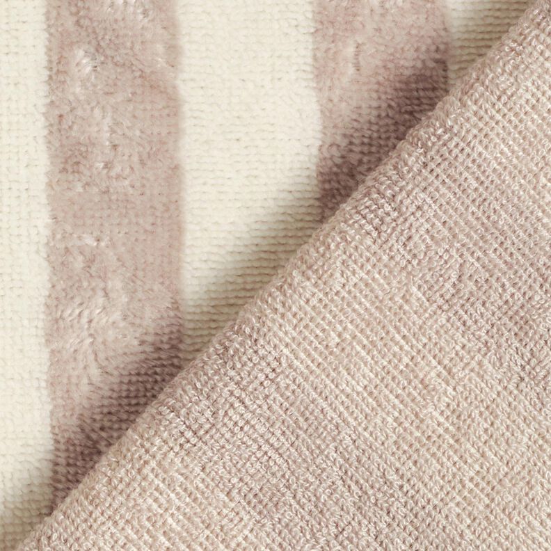 Badstof Bamboe Blokstrepen – amandel/licht taupe, image number 5