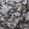 Chiffon satijnen strepen paisley – marineblauw,  thumbnail number 2