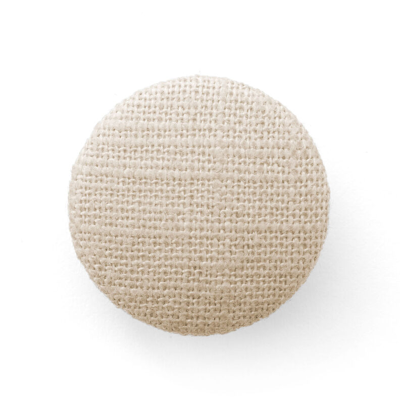 Beklede knoop, linnen medium – zand,  image number 1