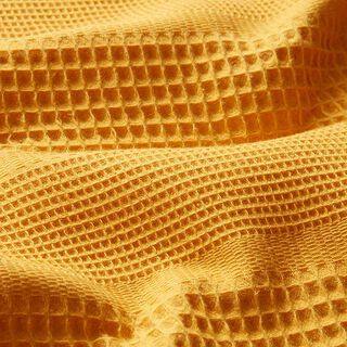 Wafelpiqué dwarsstrepen – okergeel, 