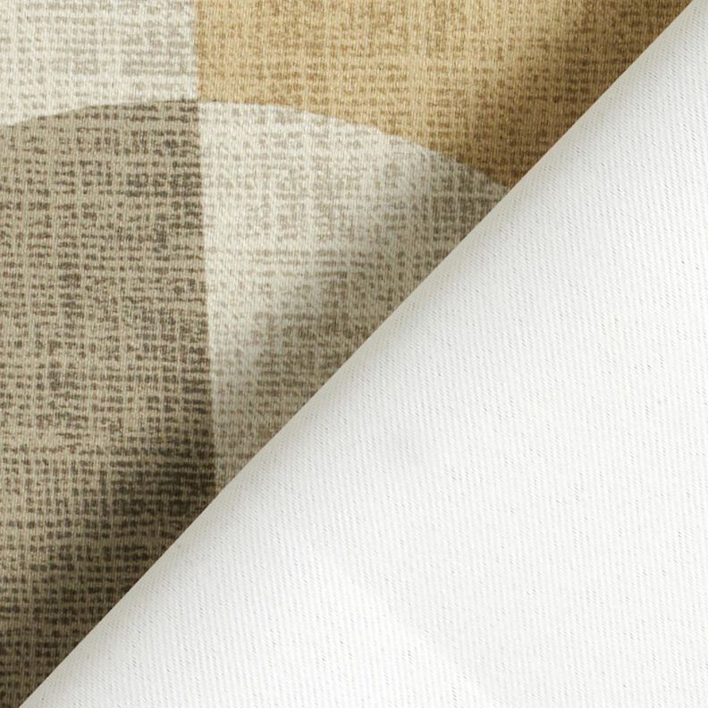 Verduisteringsstof abstracte bogen – kaki/licht taupe, image number 4