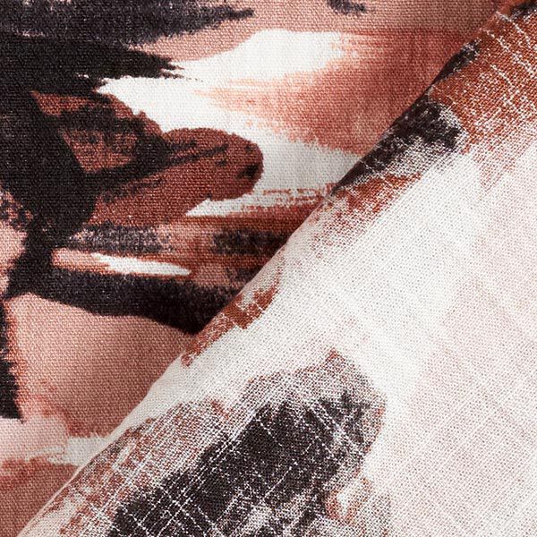 Jurk- en blousestof penseelstreken – terracotta, image number 5