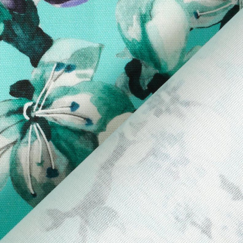 Outdoorstof Canvas Kersenbloesem – aquablauw,  image number 5