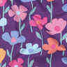 French Terry sommersweat bonte bloemen | Poppy Fabrics – roodlila,  thumbnail number 2