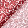 Gecoate katoen abstracte minibladeren – donkerrood/wit,  thumbnail number 5