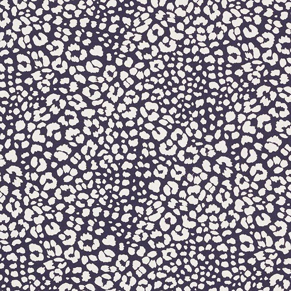 Katoenjersey luipaardprint – nachtblauw, image number 1