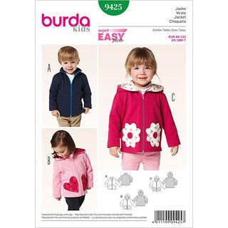 Jas / Jas met capuchon, Burda 9425, 