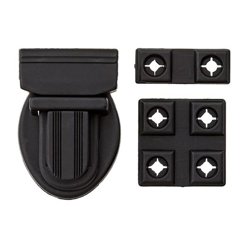 Tassensluiting [ 38x26 mm ] – zwart,  image number 3