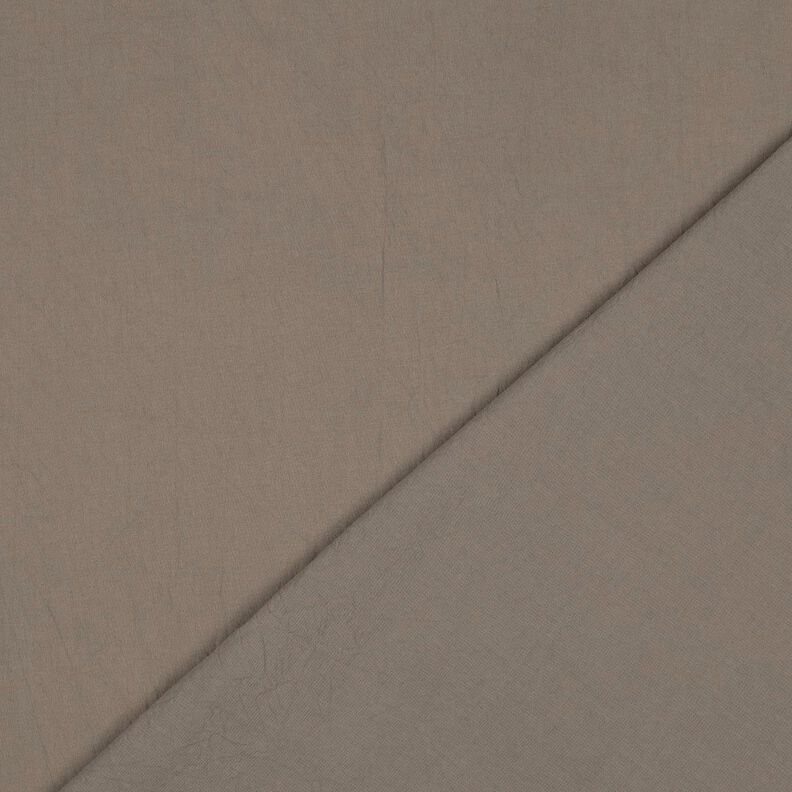Katoenen stof Krinkel voorgewassen – donkertaupe,  image number 3