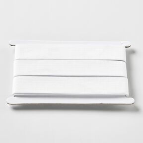 Gladde elastiekband [3 m | 25 mm] – wit, 