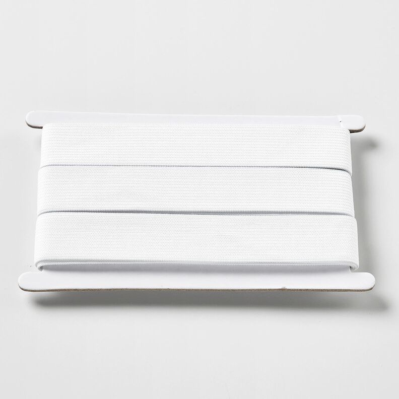 Gladde elastiekband [3 m | 25 mm] – wit,  image number 1