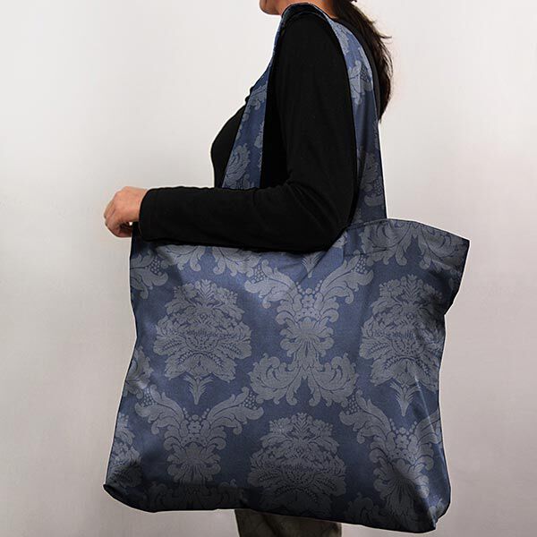 Decostof Jacquard Damasco 280 cm – koningsblauw,  image number 6