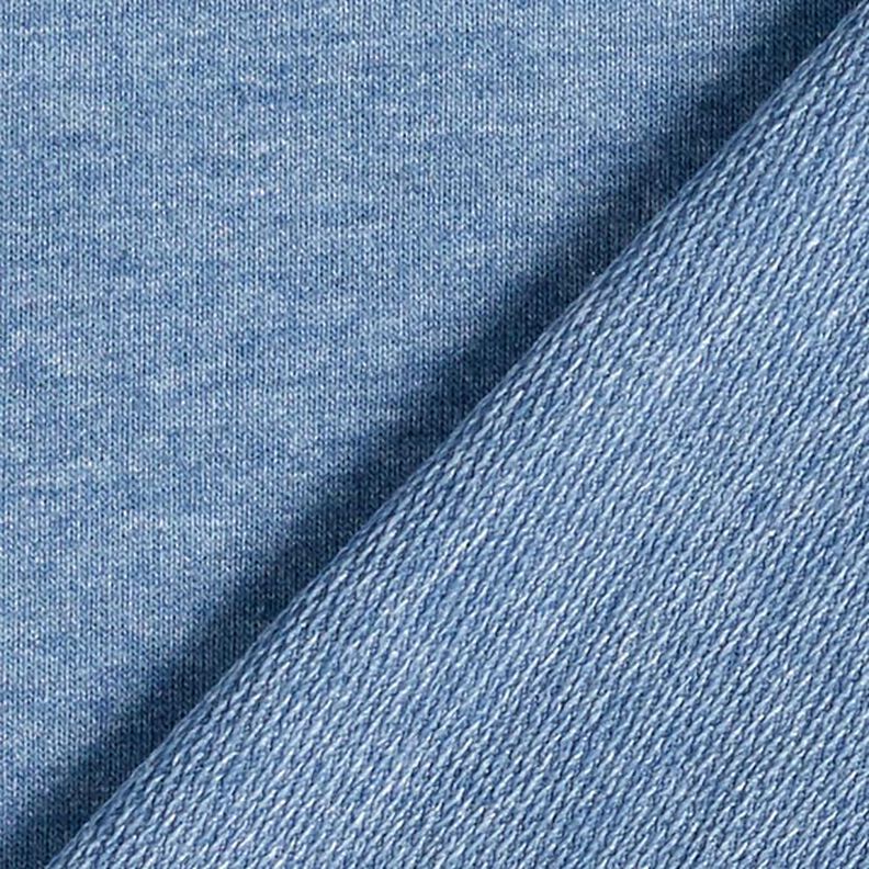 French Terry fijn melange – jeansblauw/grijs,  image number 5