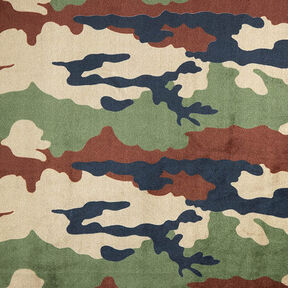 Gezellige fleece Camouflage – licht taupe/donkergroen, 