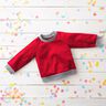 Lichte French Terry effen – rood,  thumbnail number 7