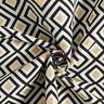 Decostof Jacquard Art deco ruiten – ecru/goud,  thumbnail number 3