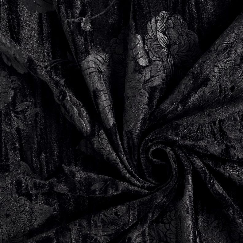 Crash fluweel chrysant – zwart,  image number 3