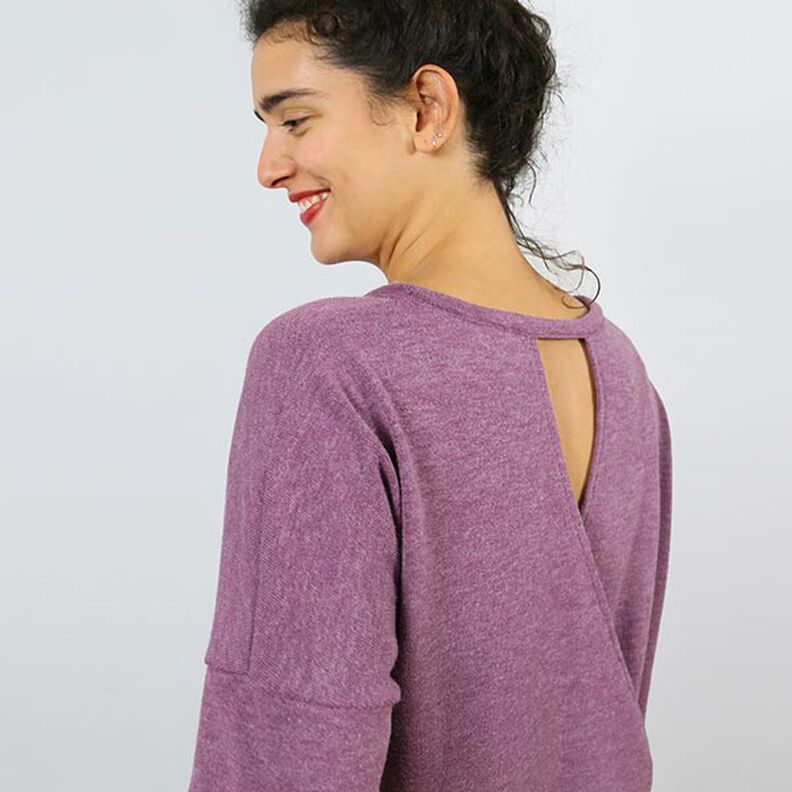 FRAU VEGA - casual trui op de rug met wikkellook, Studio Schnittreif | XS - XXL,  image number 4