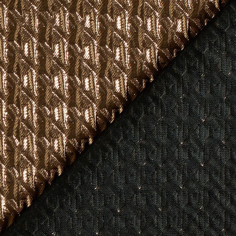 Cloqué Glitter pied-de-poule – middelbruin, image number 4