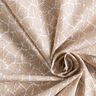 Gecoate katoen abstracte minibladeren – beige/wit,  thumbnail number 4