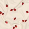 GOTS Katoenjersey Aardbeien | Poppy Fabrics – lichtbeige/karmijnrood,  thumbnail number 2