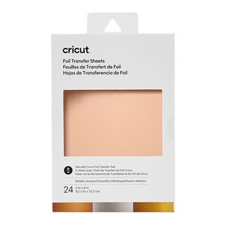 Cricut transferfolie metallic [ 10,1 x 15,2 cm | 24 Stuk ], 