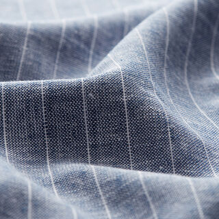 Katoenen stof Linnen look – jeansblauw, 