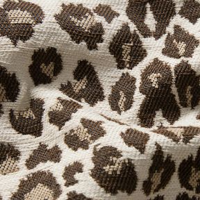 Bekledingsstof Jacquard Luipaard – creme/anemoon, 
