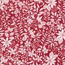 Viscosestof Bloemen en takken – karmijnrood/wit,  thumbnail number 1