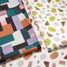 Decostof Canvas verscheidenheid aan kleuren – petroleum/lila,  thumbnail number 5