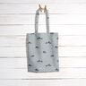 Decostof Half panama Vrolijke walvissen – blauw,  thumbnail number 7