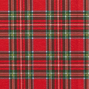 Decostof Canvas Schotse ruit – rood/dennengroen, 