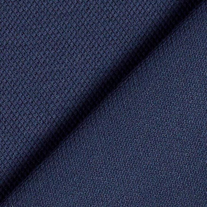 Katoenjersey Piqué fijn – marineblauw,  image number 3