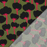LENZING™ ECOVERO™ viscosestof Poppies | Nerida Hansen – olijf/zwart,  thumbnail number 4
