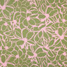 Katoensatijn Magnolia | Nerida Hansen – pistache/roze,  thumbnail number 1