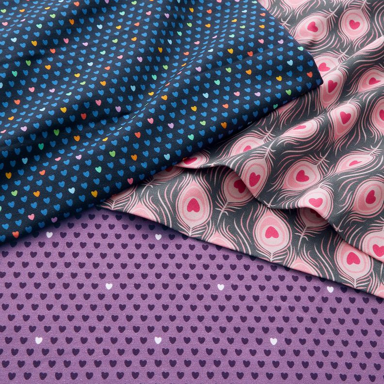 Katoenjersey Pavo | Stoff&Liebe – leigrijs/intens roze,  image number 5