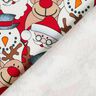 French Terry sommersweat Rendieren, Kerstman en sneeuwman – ecru,  thumbnail number 4