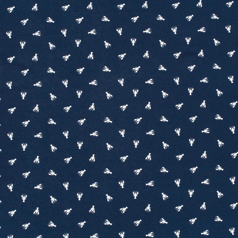 Katoenjersey Reuzengarnaal – marineblauw, image number 1