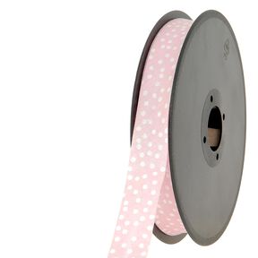 Biasband verspreide stippen [20 mm] – roze, 