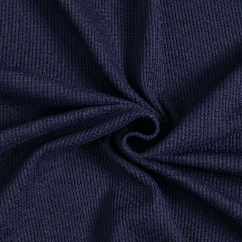 Wafel jersey Effen – nachtblauw,  image number 1