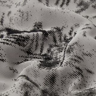 Georgette Graffiti flockprint – donkergrijs/zwart, 