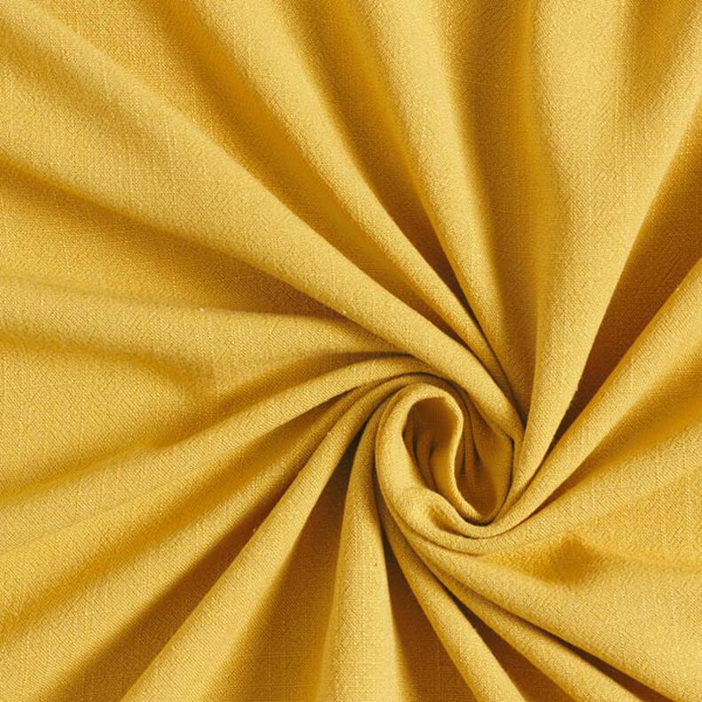 Viscose-linnen-stof – mosterd,  image number 1