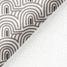 Decostof Half panama minimalistische bogen – wit/grijs,  thumbnail number 4