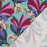 Viscosestof stretch Spring Garden | Nerida Hansen – aquablauw/bordeauxrood,  thumbnail number 4