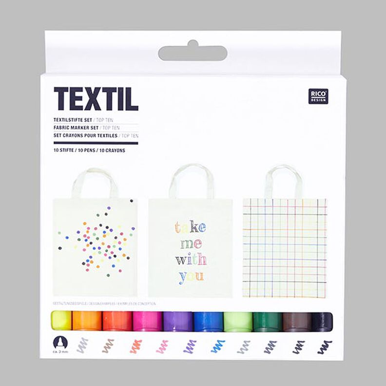 Set textielstiften “Top 10” | RICO DESIGN,  image number 1