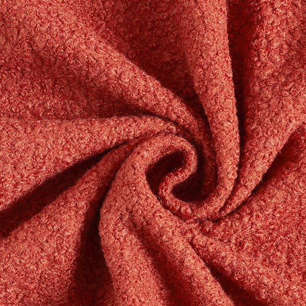 Gewalkte tricot bouclé – bourgondië, image number 1