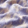 Mantelstof grof geweven pied-de-poule – beige/lila,  thumbnail number 2