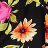 Viscosestof grote bloemen digitale print – zwart/purper,  thumbnail number 2