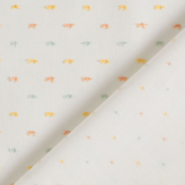 Fijne katoenen batist Kleurrijke Dobby-strepen – wit,  image number 4